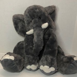 Toys R Us Grey Floppy Elephant Plush Stuffed Animal